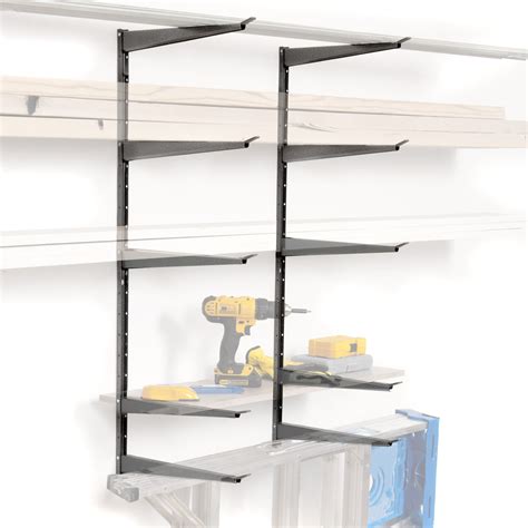 lowes shelf brackets metal|metal shelving wall mounted bracket.